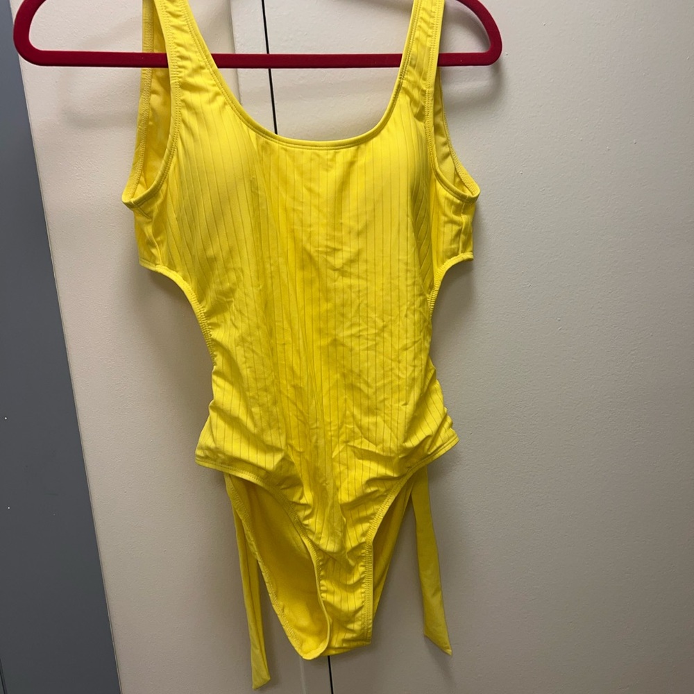 Nine West Yellow One Piece Swimsuit